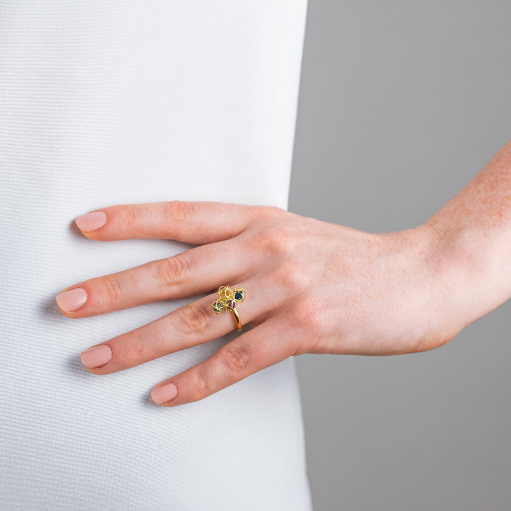 Designer ring EMBRACE MONTREAL LEAVES Cloud Ring - Boltenstern