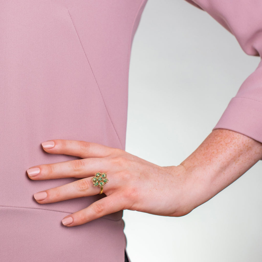 Designer ring EMBRACE PARIS CLASSIC Flower Ring - Boltenstern